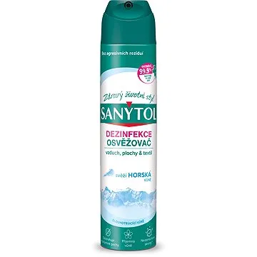 SANYTOL Dezinfekční osvěžovač vzduchu horská vůně 300 ml (3045206394307)