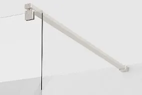 MEXEN KIOTO sprchová rozpěra do WALK-IN stěny 8mm kartáčovaný nikl 800-01-97