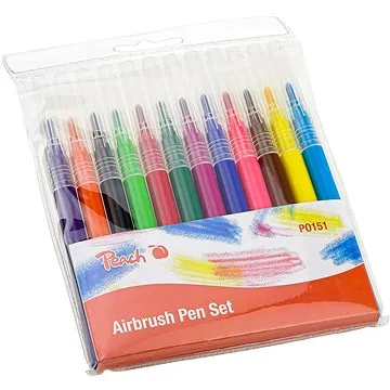 PEACH sada náplní pro elektrický sprejovací kreslící set pro děti, 12 ks (7640460542332)