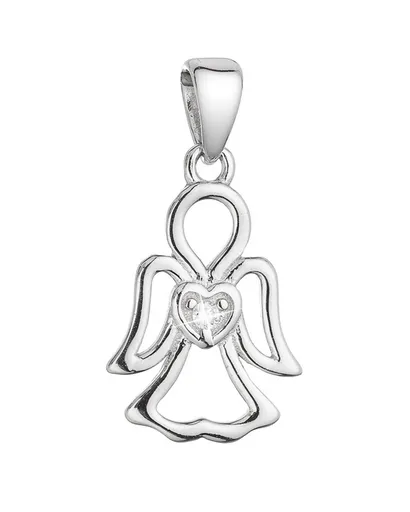 Evolution Group - Pavona Stříbrný přívěsek Anděl s čirým zirkonem 14031.1