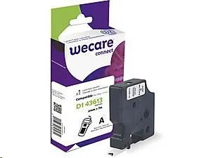 WECARE ARMOR páska pro DYMO S0720780, černá/bílá, 6mm x 7m