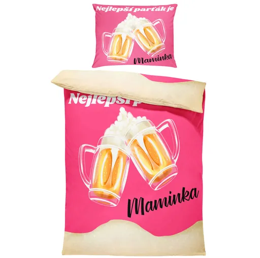 Povlečení Nejlepší parťák je maminka (Rozměr : 1x150/200 + 1x60/50)