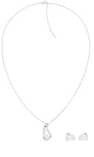 Calvin Klein Dámská sada ocelových šperků Cherished 35700016 (náhrdelník, náušnice)