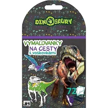 Omalovánky na cesty Dinosauři: s voskovkami