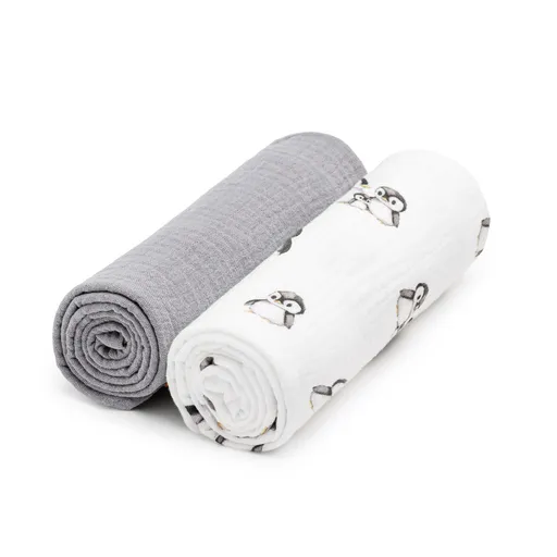 T-tomi BIO Mušelínové pleny 2 ks penguin