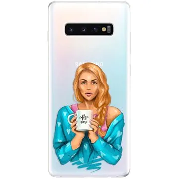 iSaprio Coffe Now - Redhead pro Samsung Galaxy S10+ (cofnored-TPU-gS10p)