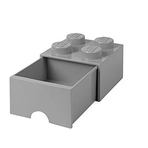 LEGO® úložný box 4 s šuplíkem - Šedá