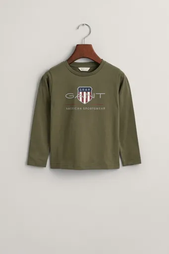 TRIČKO GANT ARCHIVE SHIELD LS T-SHIRT JUNIPER GREEN