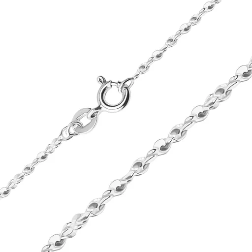 Řetízek ze stříbra 925 - vlnité články ve spirále, 1,5 mm