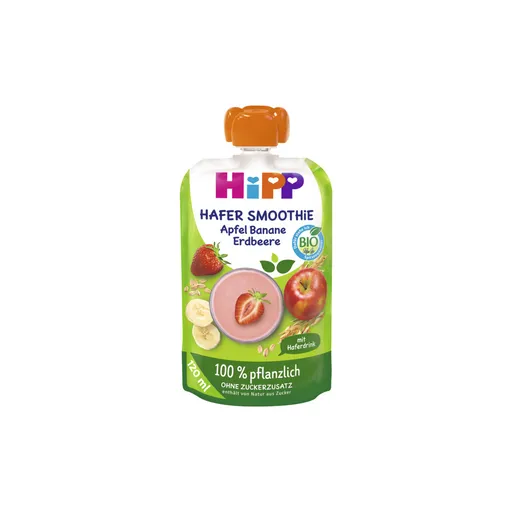 Hipp BIO Ovesné smoothie Jablko, jahoda, banán 120 ml