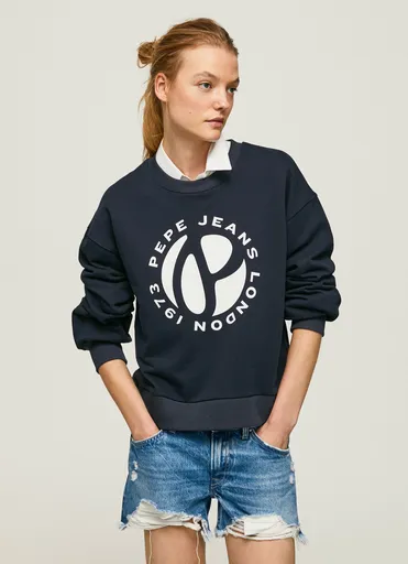 Pepe Jeans dámská modrá mikina WY LLILE PL581314594 L