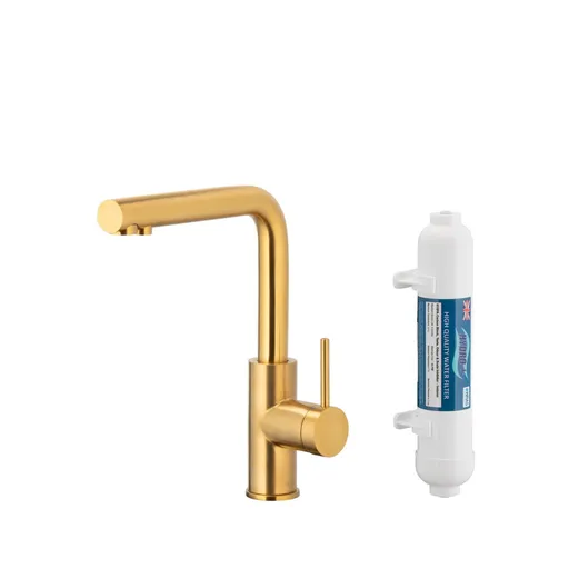 KFA Baterie dřezová DUERO PURE BASIC, s filtrací, broušené zlato 6623-912-31