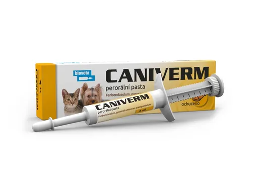 Bioveta Caniverm Perorální pasta pro psy a kočky 4 ml
