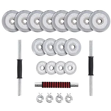 HMS STC30 30 kg Chromovaný činkový set v kufru  (17-59-113)