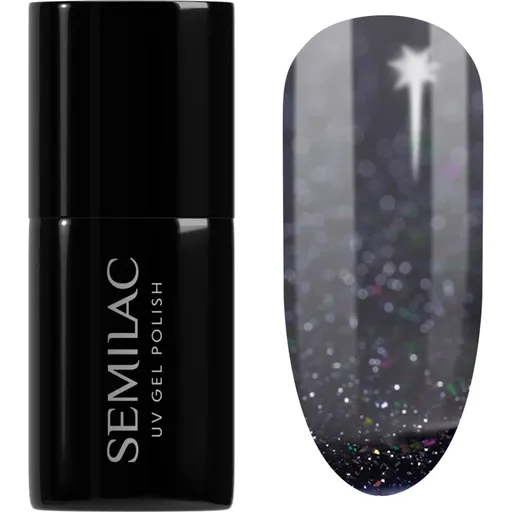Semilac UV Hybrid Winter Collection gelový lak na nehty s použitím UV/LED lampy odstín 611 Violet Night 7 ml