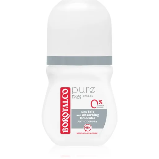 Borotalco Pure deodorant roll-on vůně Musky Breeze 50 ml