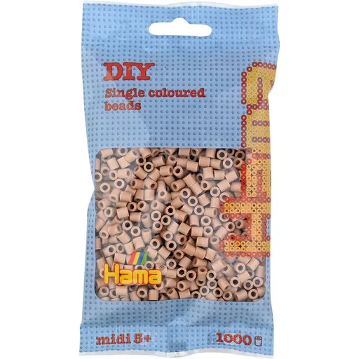 Hama H207-75 Midi Korálky světle hnědé 1000 ks