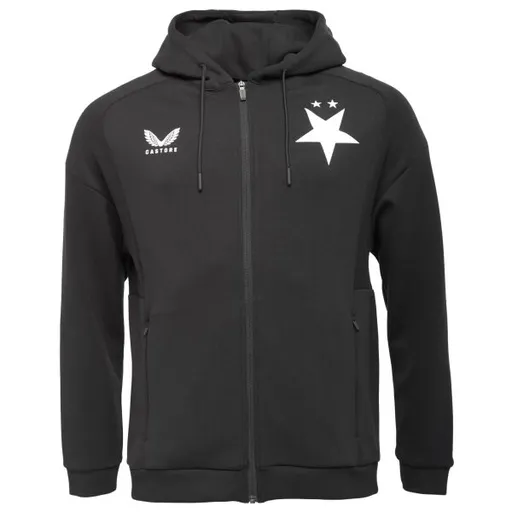 CASTORE SLAVIA PRAGUE TRAVEL FULL ZIP HOODIE Pánská mikina, černá, velikost