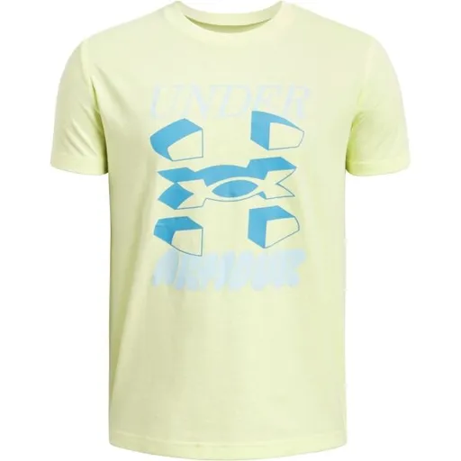 Under Armour SPLIT BIG LOGO Chlapecké tričko, žlutá, velikost M