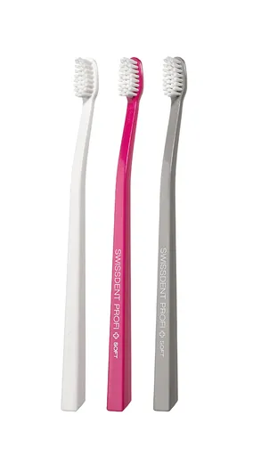 SWISSDENT WHITENING zubní kartáčky Soft (2+1 zdarma), MONTREUX