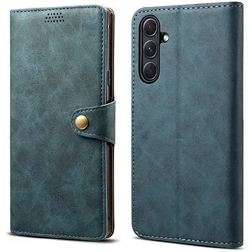 Lenuo Leather flipové pouzdro pro Samsung Galaxy A54 5G, modrá (348445)