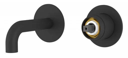 SAPHO ULTRAMIX tělo podomítkové dvouprvkové umyvadlové baterie, hubice 10cm, černá mat UT110B-1