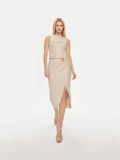 Guess dámská zlatá sukně W4GD73KBYZ0 M