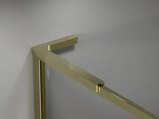 MEXEN Universální vzpěra tvaru L 10mm, 8F mm, 10Fmm  pro sklo L/P, zlatá 800-07-50