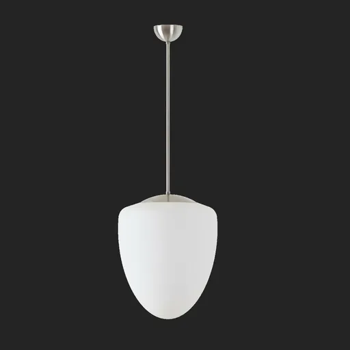 OSMONT AST60919 ASTRA P závěsné skleněné svítidlo nerez broušená / bílá IP40 4000 K 27W LED DALI