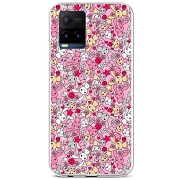TopQ Vivo Y21s silikon Pink Bunnies 68402 (Sun-68402)