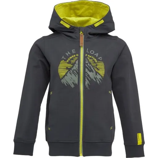 LOAP DORTEL Chlapecká mikina, tmavě šedá, velikost 112-116