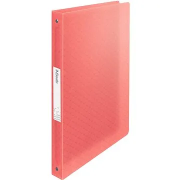 ESSELTE Colour Breeze čtyřkroužkové, transparentní korálové (628437)