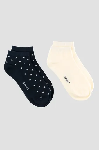 PONOŽKY GANT DOT ANKLE SOCKS 2-PACK EVENING BLUE