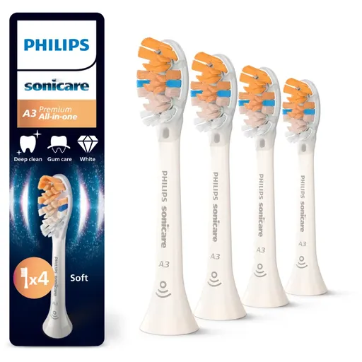 Philips Sonicare Premium All-in-One HX9094/87 náhradní hlavice pro zubní kartáček White 4 ks