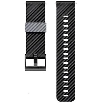 Drakero Silikonový řemínek černý/šedý 24mm Quick Release (10092-02)