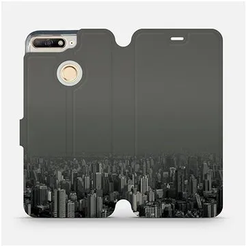 Flipové pouzdro na mobil Honor 7A - V063P Město v šedém hávu (5903226370238)