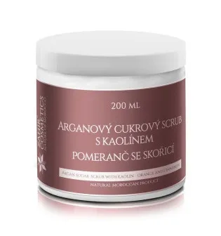 ZAHIR COSMETICS Arganový cukrový Scrub Pomeranč se skořicí 200 ml