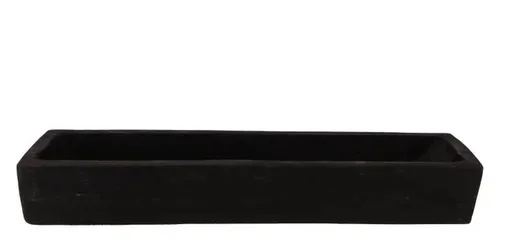 Černá dřevěná bedýnka / podnos na dekorování Paulo XL - 60*16*9 cm daan kromhout