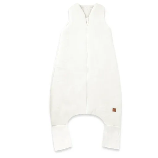 Baby Nellys Mušelínový spací vak se zahrnovacími nohavičkami - smetanový, vel. S