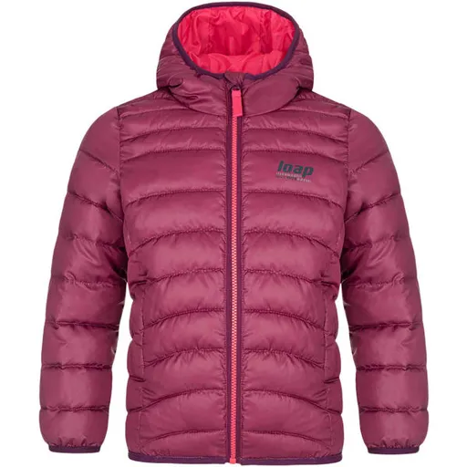 LOAP INOY Dětská zimní bunda, růžová, velikost 122-128