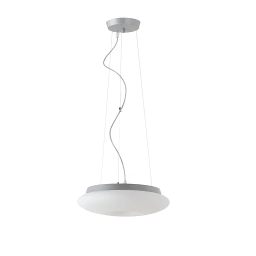 OSMONT SAT60450 SATURN L1 závěsné skleněné svítidlo stříbrná / bílá IP20 3000 K 16W LED