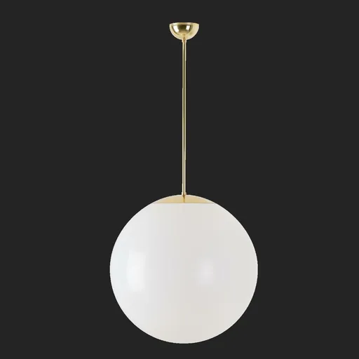 OSMONT ISI66127 ISIS P4 závěsné plastové svítidlo mosaz leštěná / bílá IP40 3000 K 41W LED nouzové kombinované 3 h