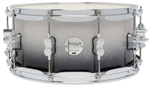 PDP 14" x 6,5" Concept Maple Silver to Black Fade Lacquer