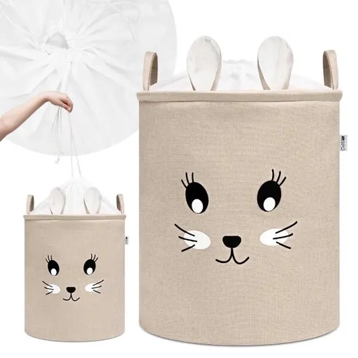 Sipo TOY BOX 63L Koš na hračky, béžová, velikost