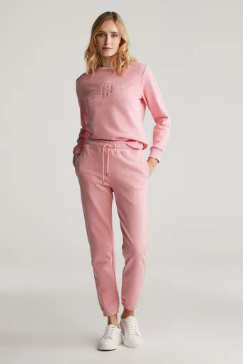 TEPLÁKY GANT REG TONAL SHIELD SWEATPANTS GERANIUM PINK
