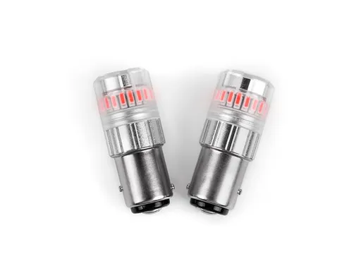 Autožárovka LED BAY15D 12V CARCLEVER 95AC004Red červená
