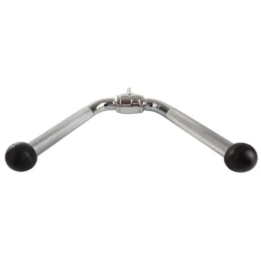 Tricepsová v-grip tyč, chrom, otočná, gumové konce
