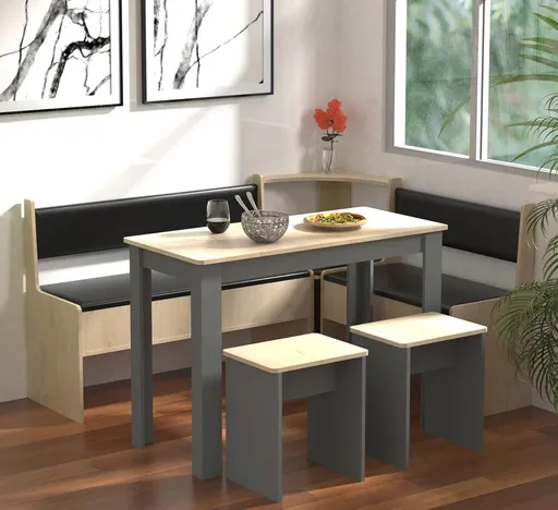 VCM Jídelní sestava Esal Maxi, antracitová