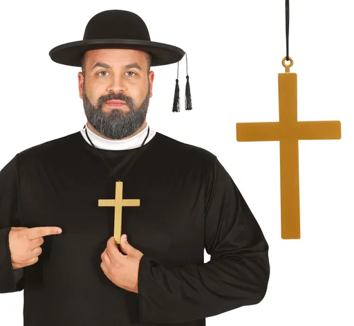 Guirca Kříž - zlatý 23 cm