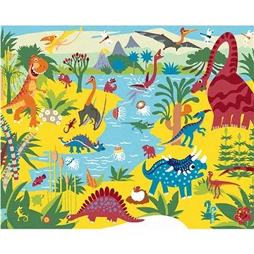 Malování podle čísel - Veselí dinosauři (HRAbz33294nad)